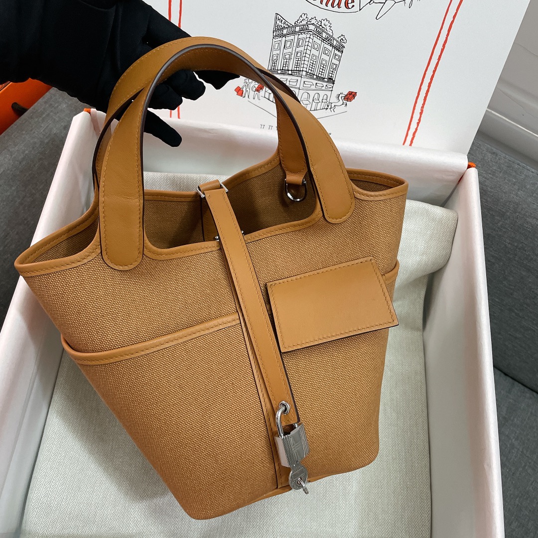 Handbags Hermes cargo picotin size:18 cm - vstockx