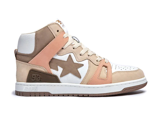 A Bathing Ape Bape Sta 93 Hi Brown - vstockx