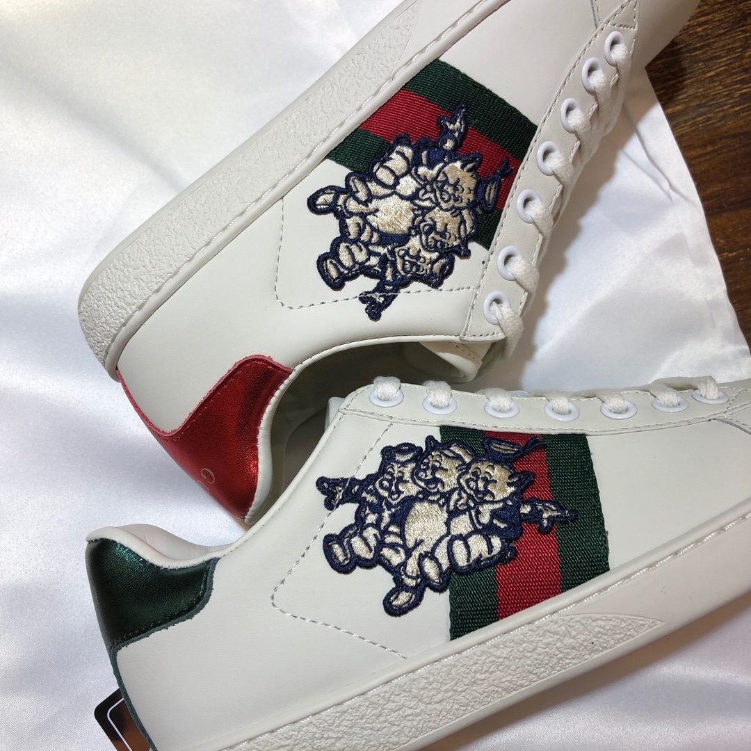 Gucci Ace embroidered sneaker 55 - vstockx