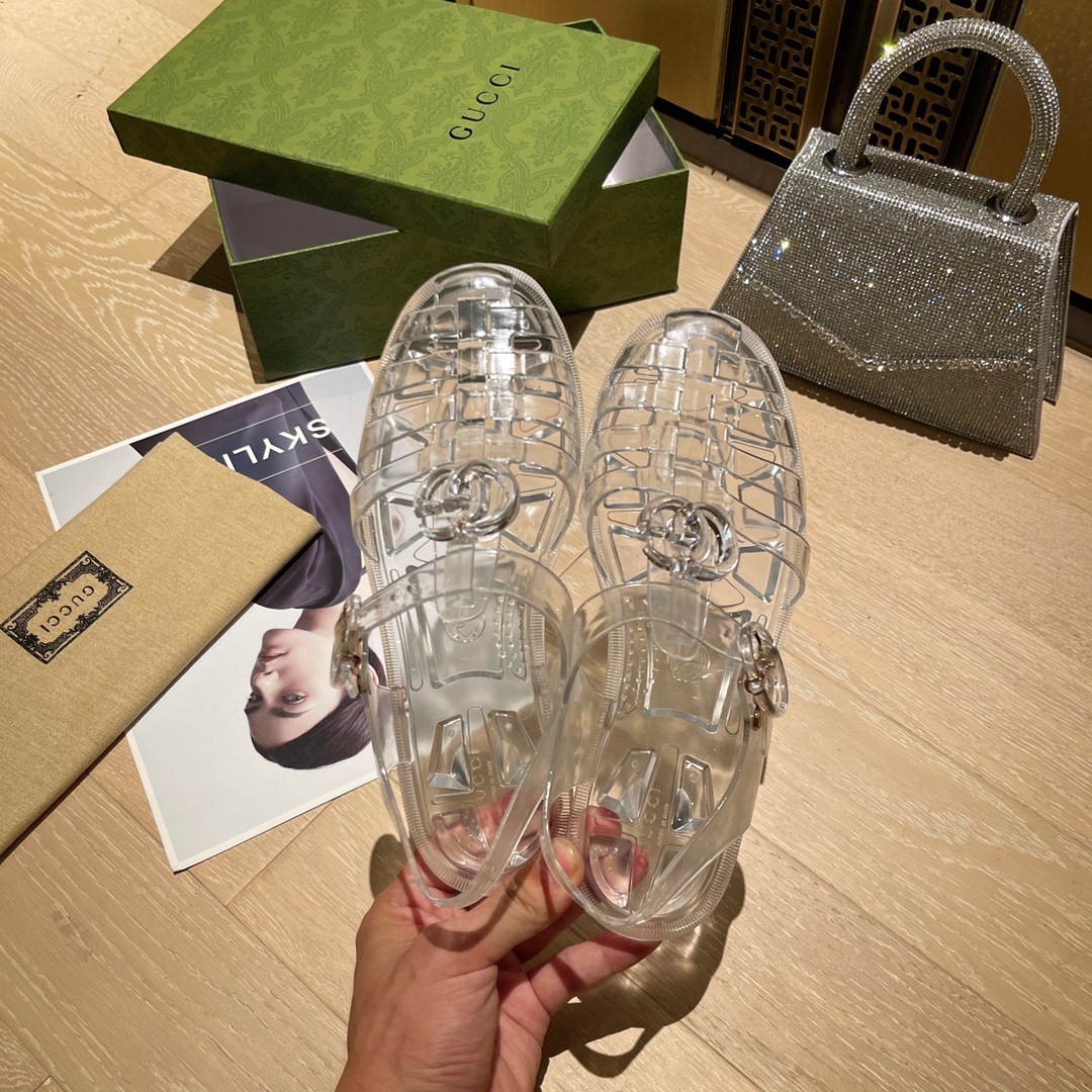 Gucci Women's sandal with Double G Women 11 - vstockx