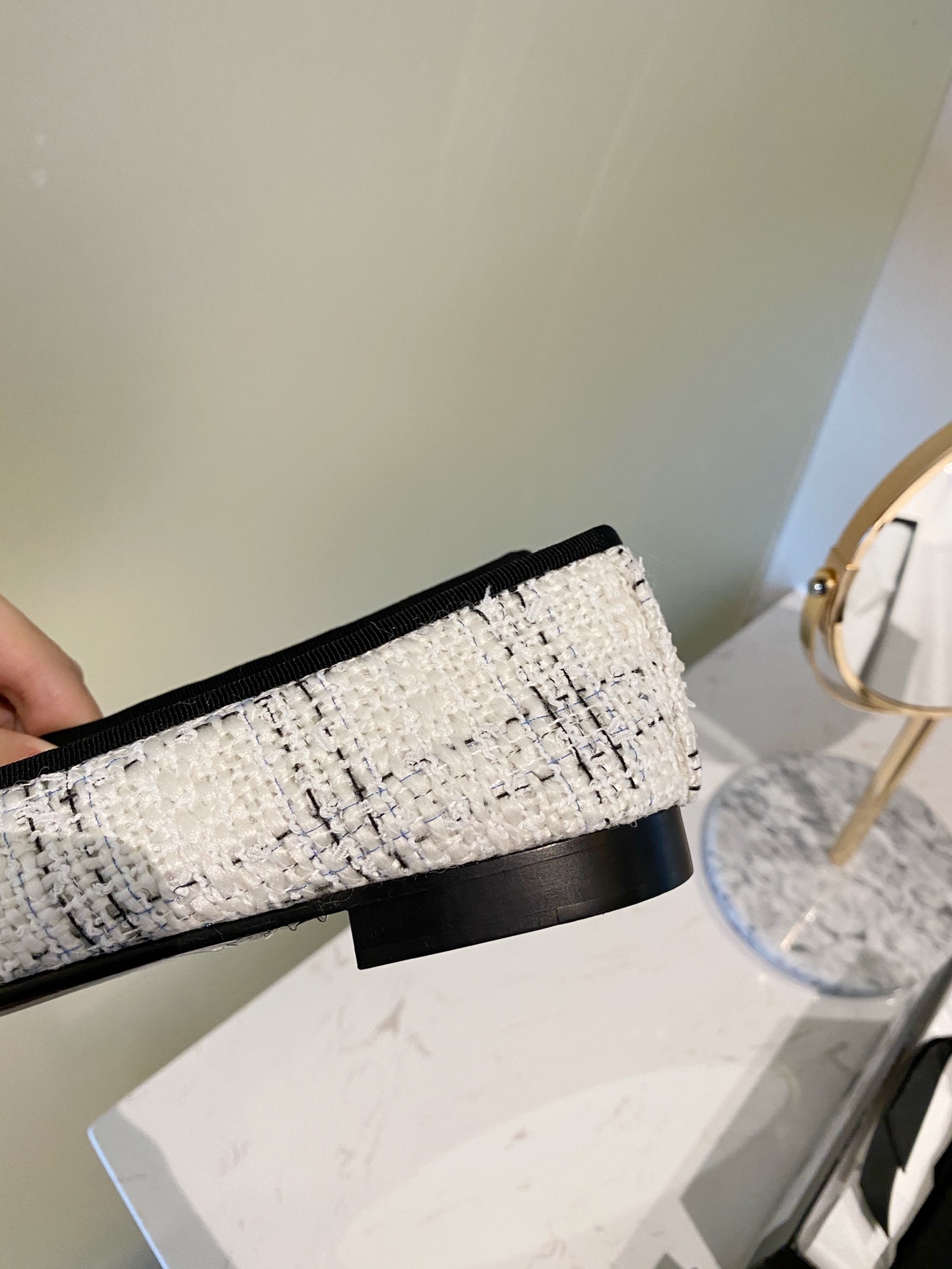 Chanel Ballerinas Fabric & Grosgrain 20 - vstockx