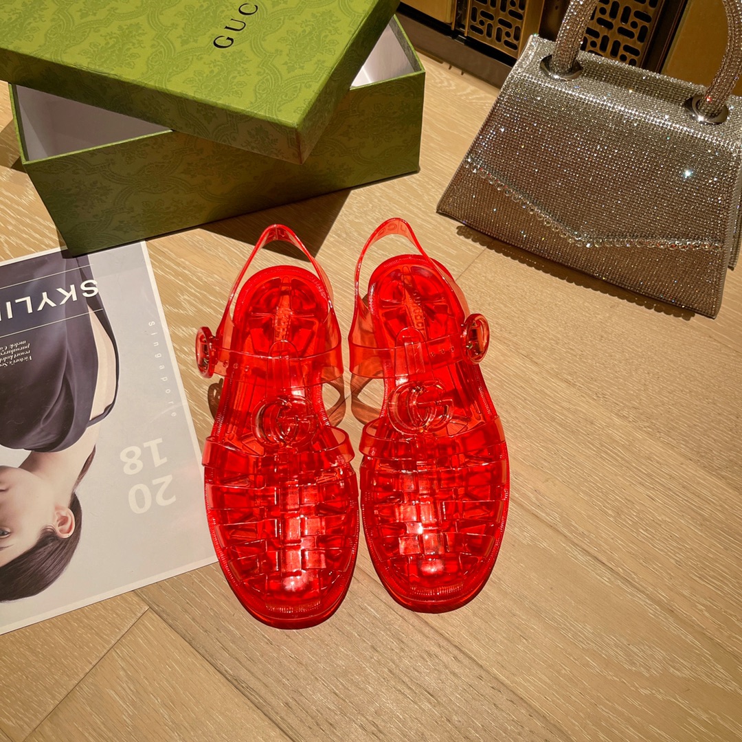 Gucci Women's sandal with Double G Women 11 - vstockx