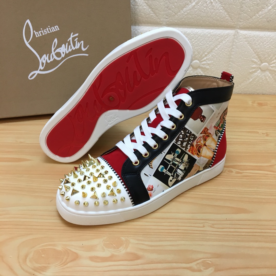 Christian Louboutin Louis Junior Spikes Orlato Flat Sneakers 12 - vstockx