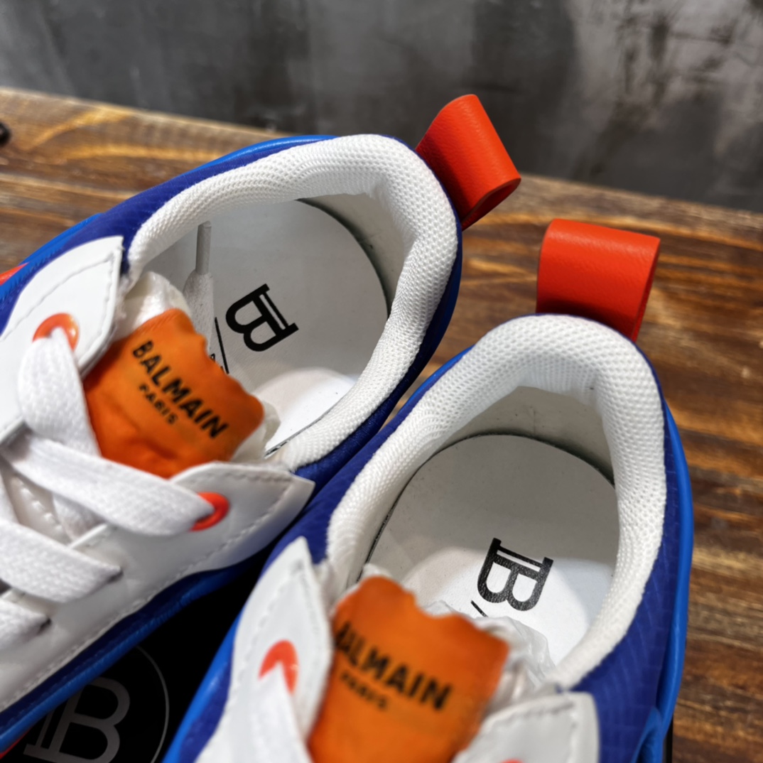 Balmain Velvet nylon and mesh low-top Racer sneaker 18 - vstockx