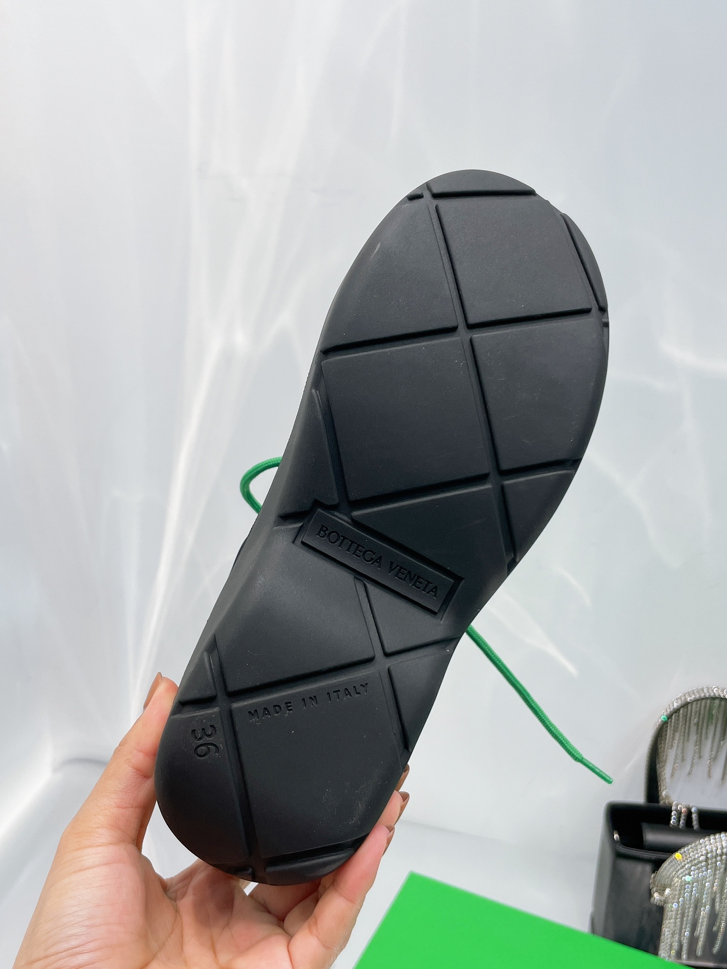 Bottega Veneta Puddle Bomber Lace-up Rubber And Shell Boots 1 - vstockx