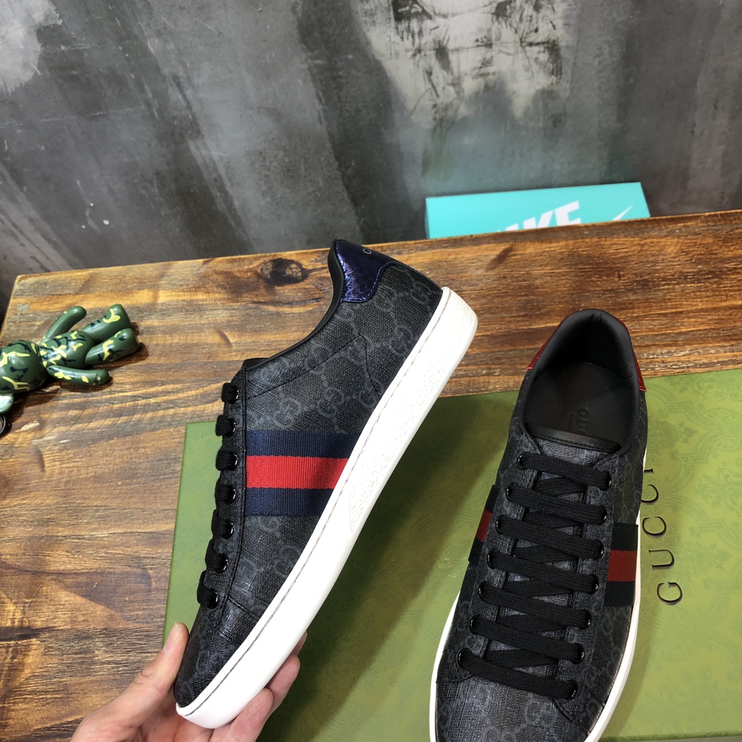 Gucci Ace GG Supreme Black - vstockx