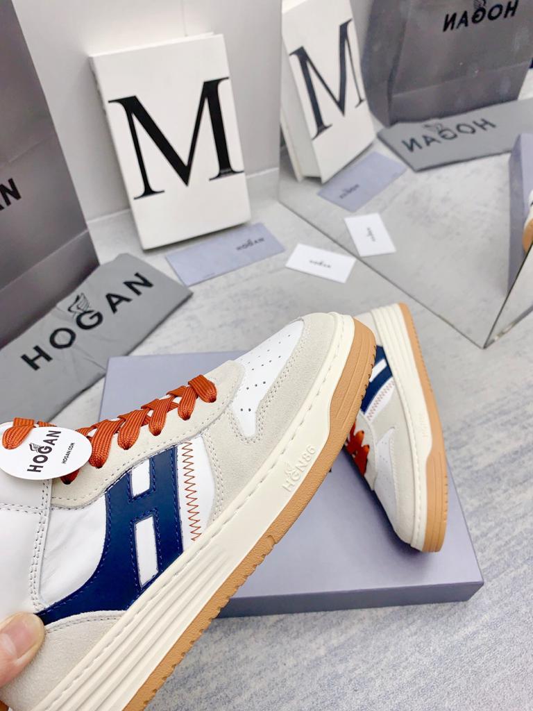 Hogan H630 High Top White Grey Blue - vstockx