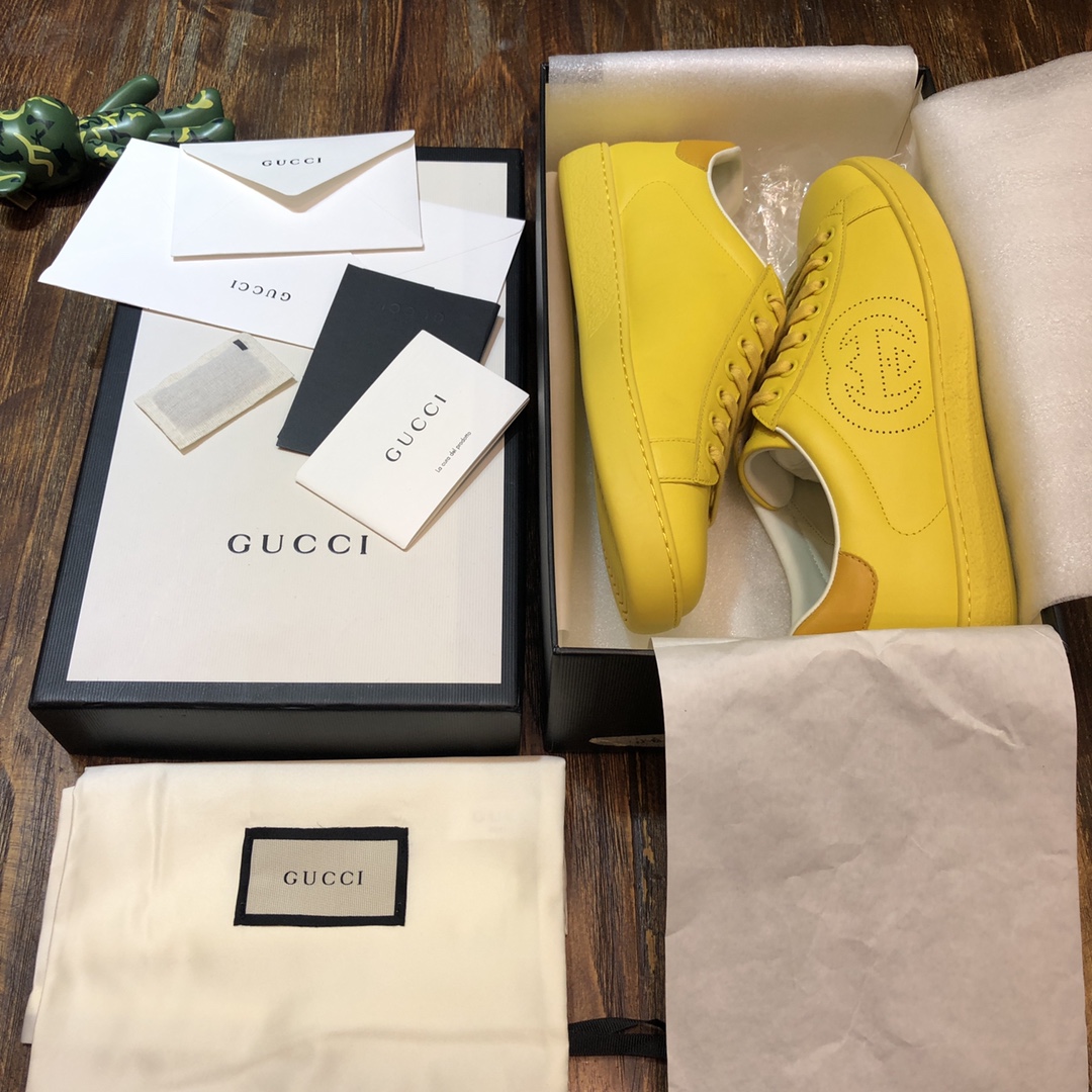 Gucci Ace Interlocking G Yellow (W) - vstockx