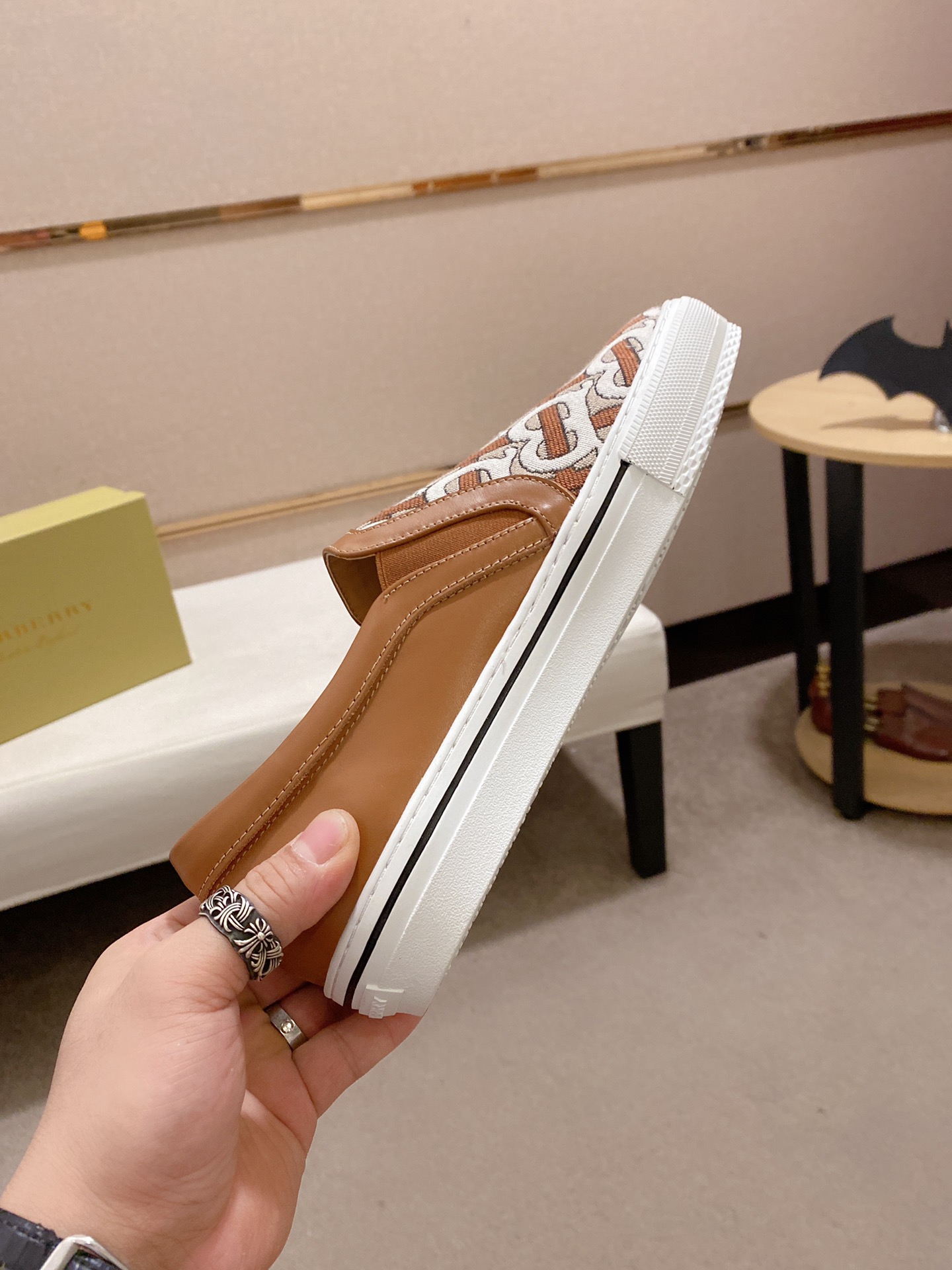 Burberry Perforated Check Sneaker 23 - vstockx