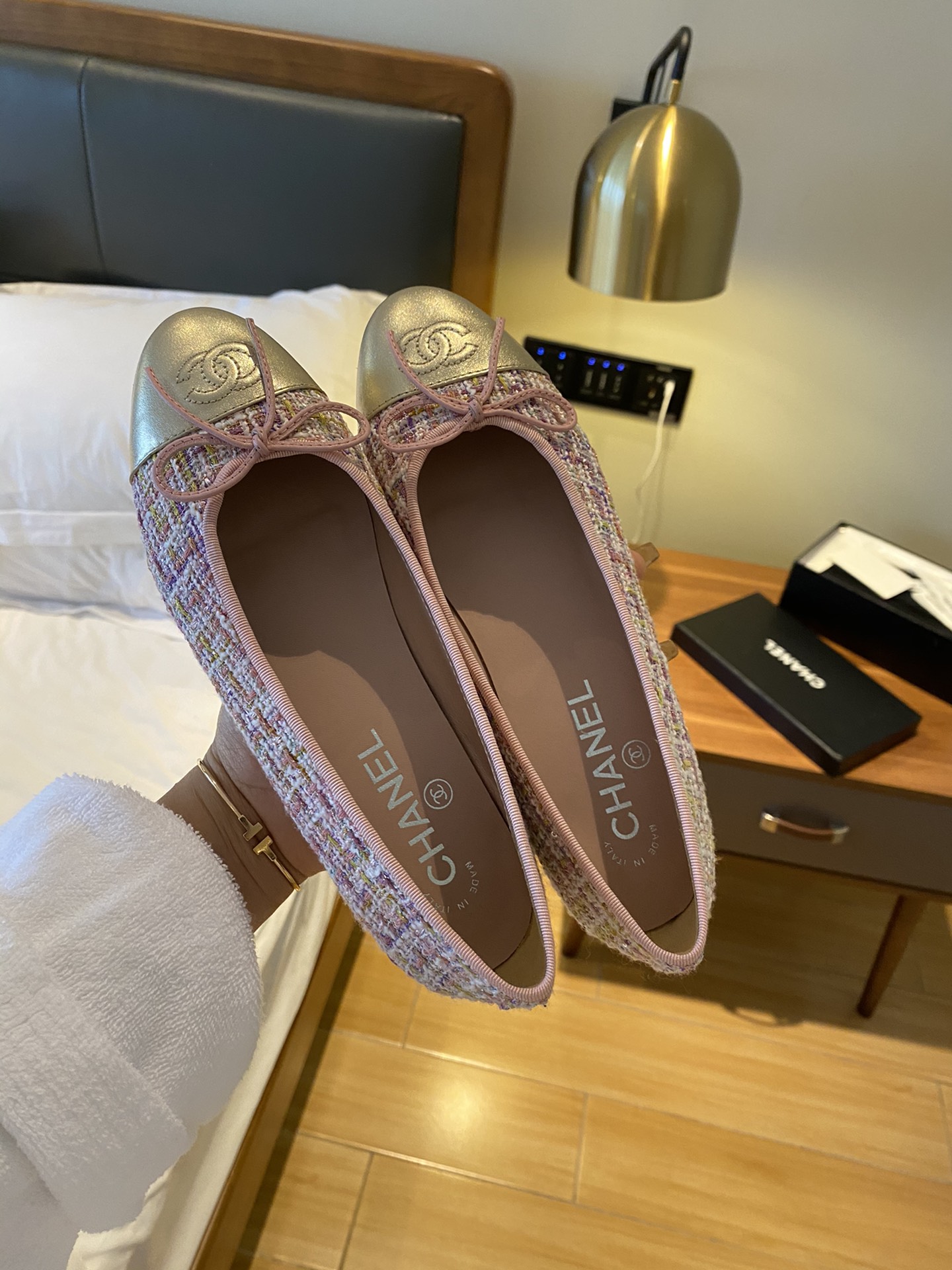 Chanel Ballerinas Fabric & Grosgrain 34 - vstockx