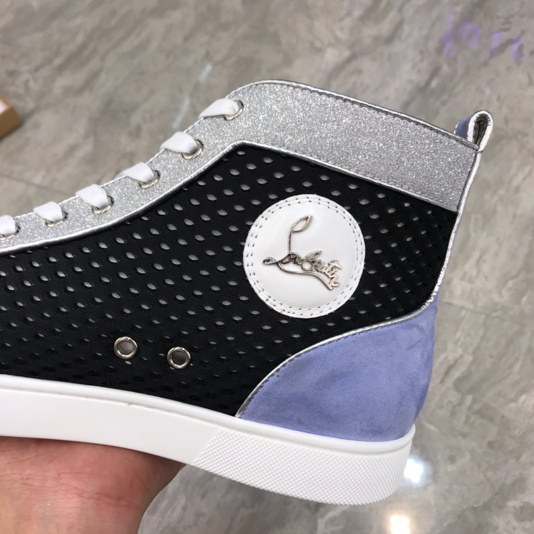 Christian Louboutin Louis Junior Spikes Orlato Flat Sneakers 38 - vstockx