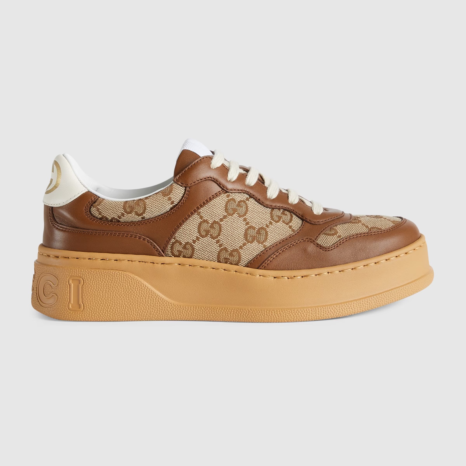 Gucci WOMEN'S GG SNEAKER Beige and ebony Orignal GG canvas - vstockx