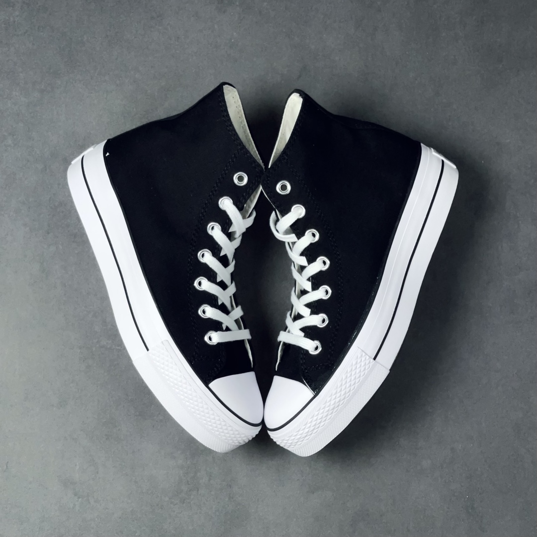Converse Chuck Taylor All-Star Hi Platform Black White (W) - vstockx