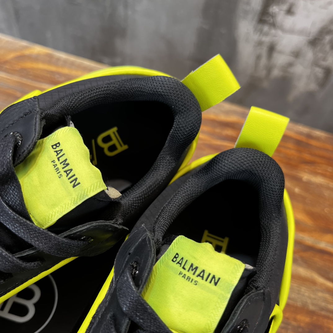 Balmain Velvet nylon and mesh low-top Racer sneaker 22 - vstockx