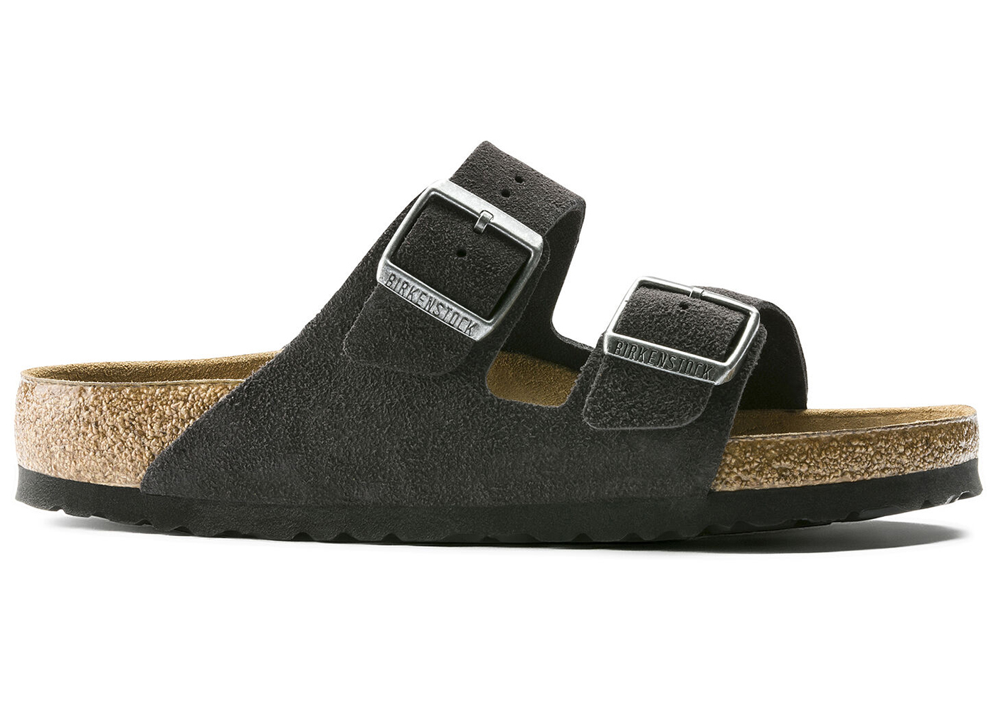 Birkenstock Arizona Soft Footbed Suede Velvet Grey - vstockx