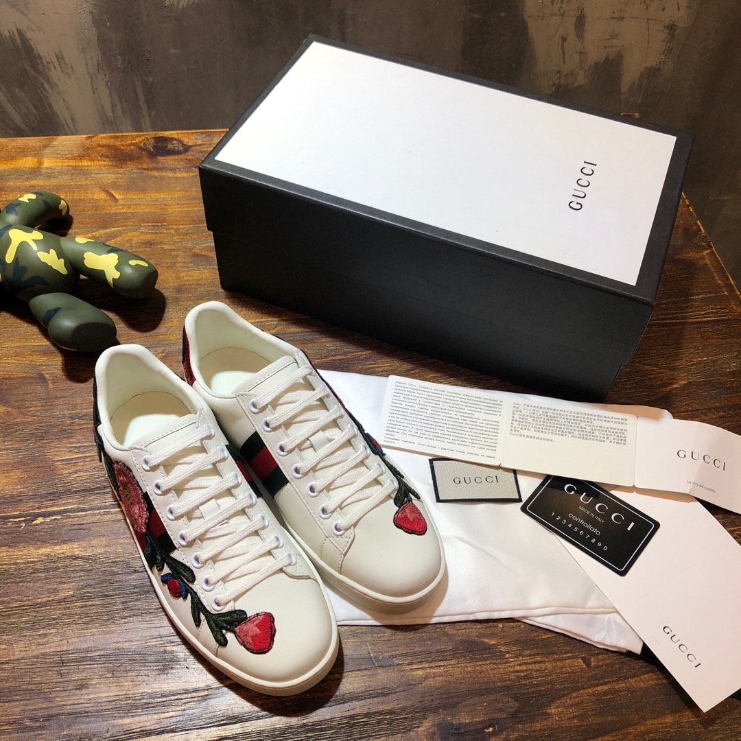 Gucci Ace embroidered sneaker 53 - vstockx