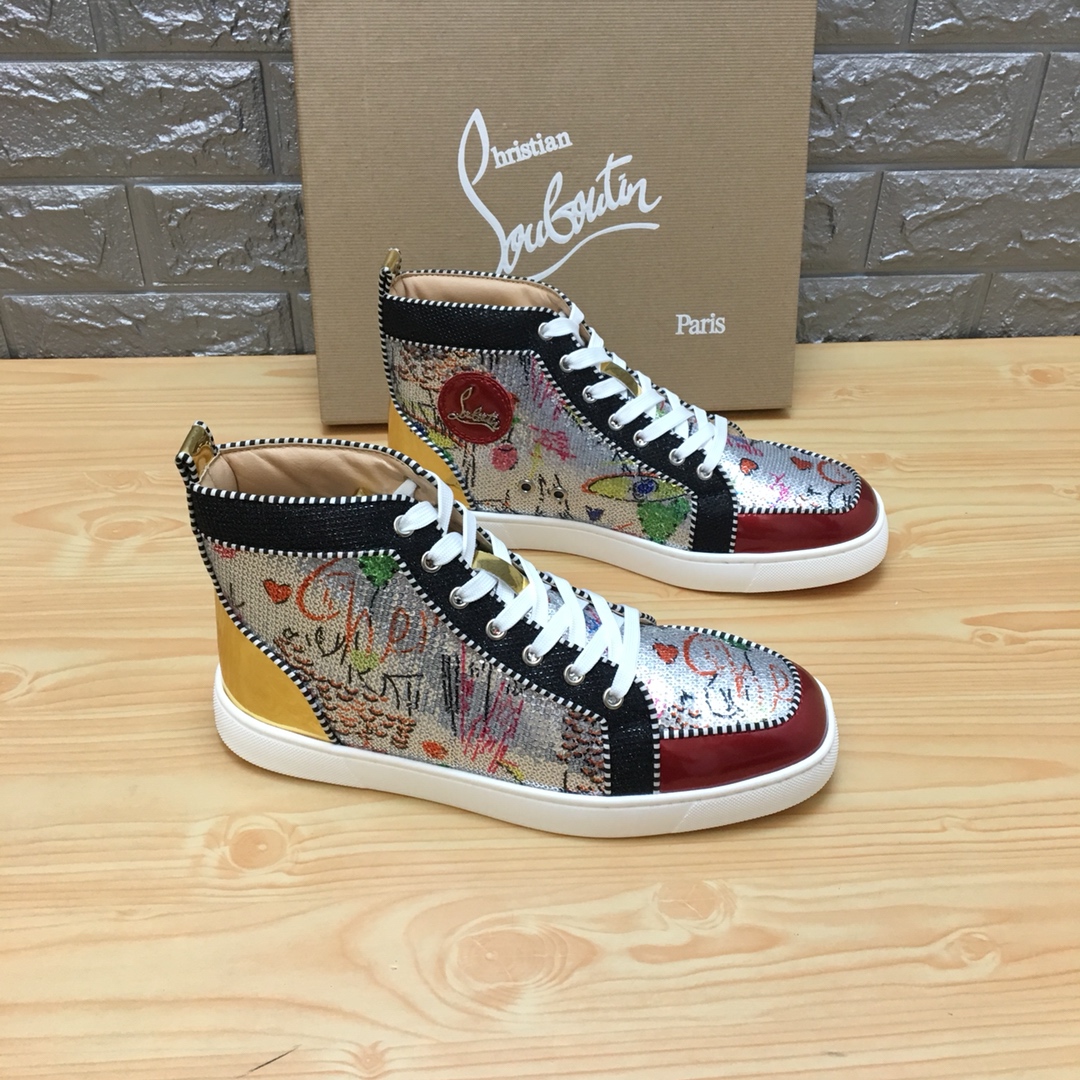 Christian Louboutin Louis Junior Spikes Orlato Flat Sneakers 13 - vstockx
