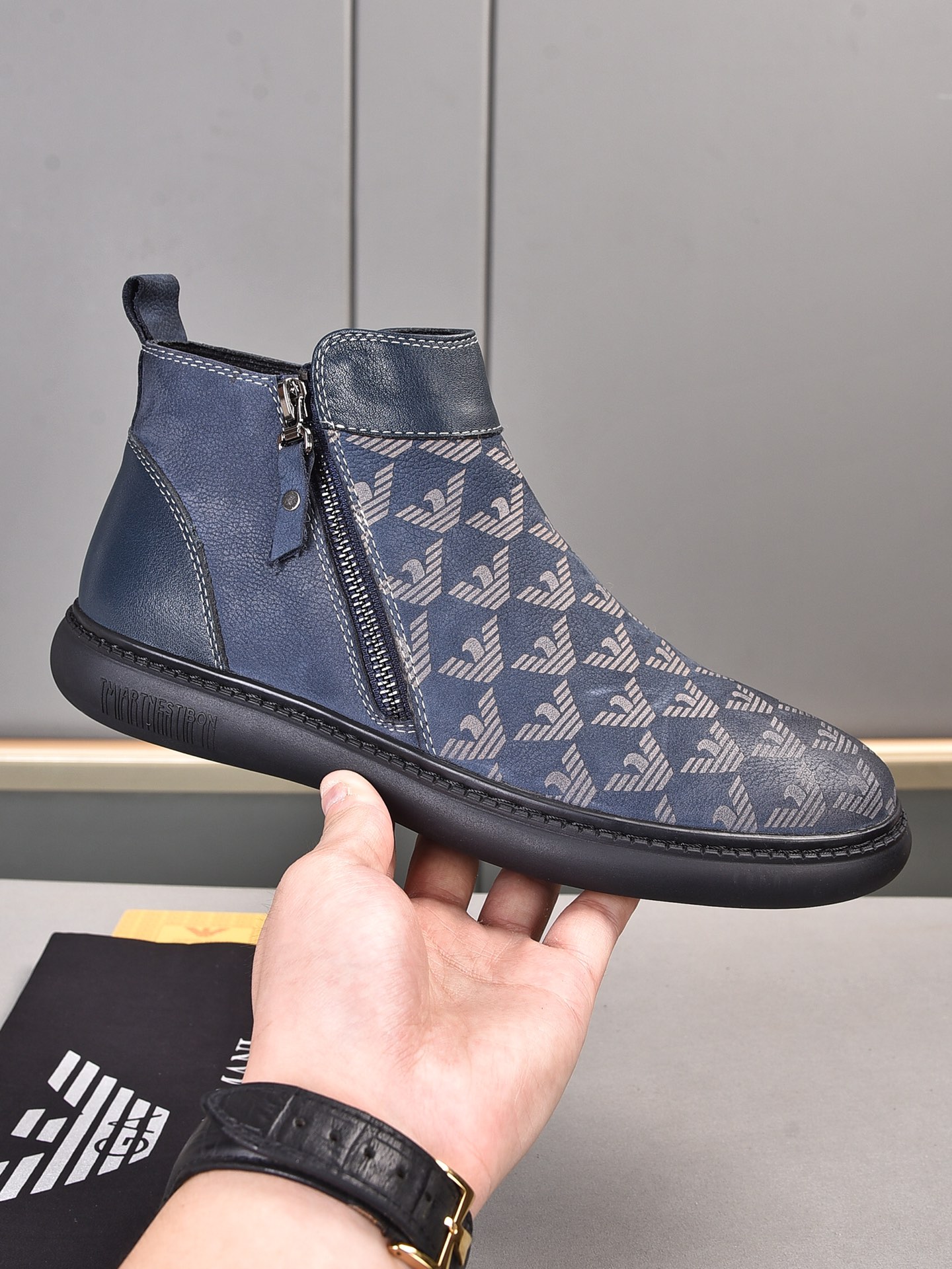 Armani High Top Sneaker 4 - vstockx