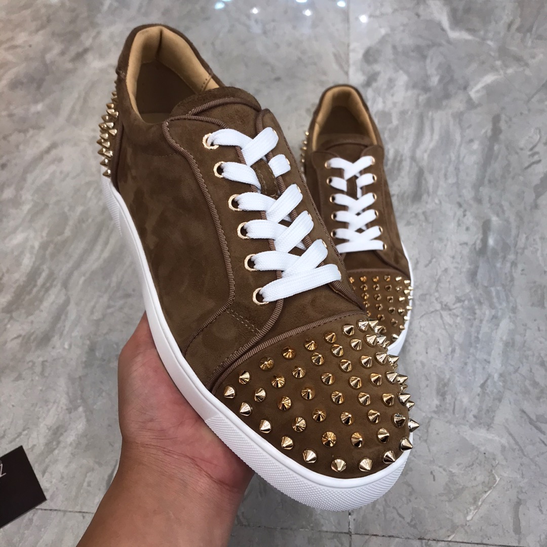 Christian Louboutin Louis Junior Spikes Orlato Flat Sneakers 51 - vstockx