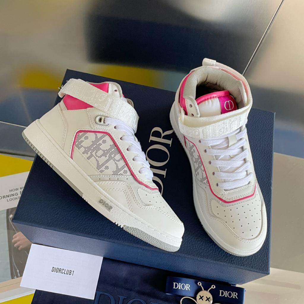 Dior B27 High White Neon Pink - vstockx