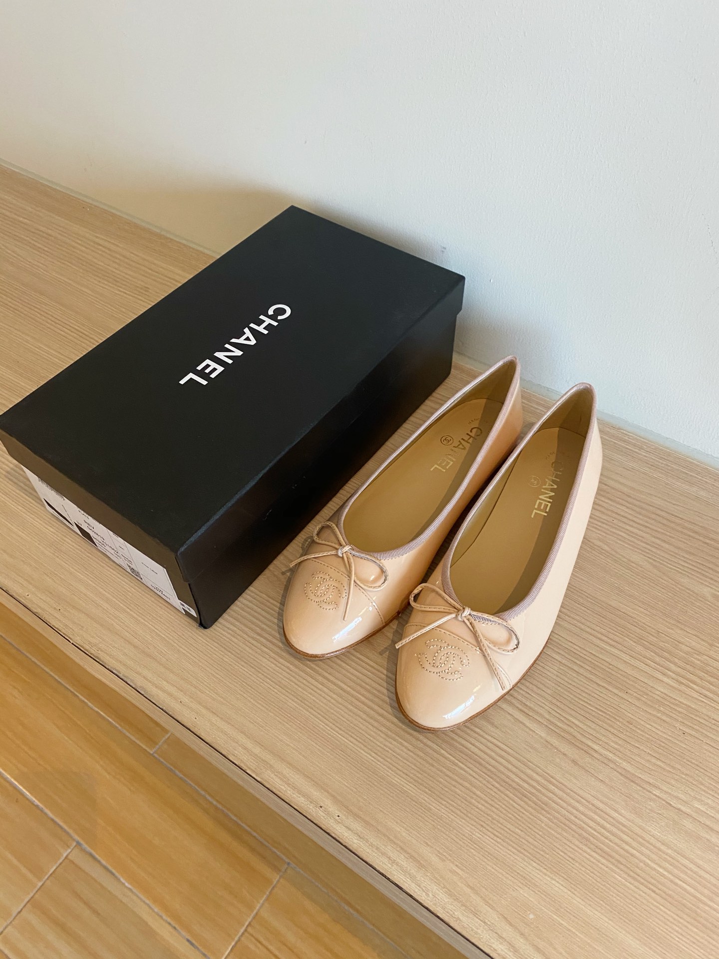 Chanel Ballerinas Fabric & Grosgrain 4 - vstockx