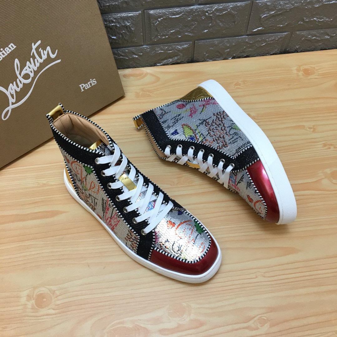 Christian Louboutin Louis Junior Spikes Orlato Flat Sneakers 13 - vstockx
