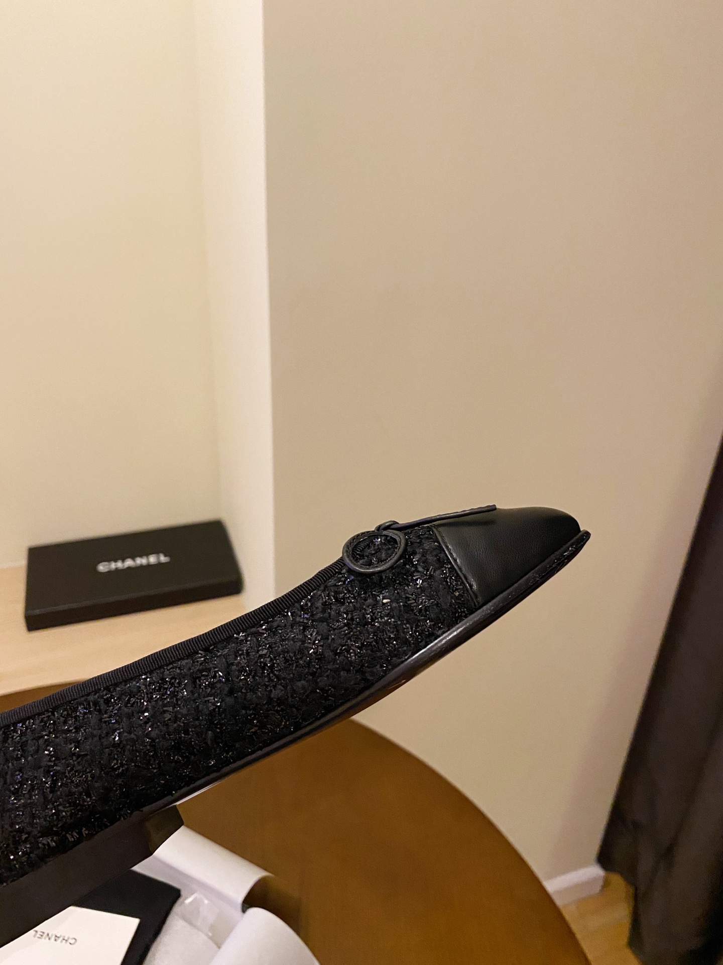 Chanel Ballerinas Fabric & Grosgrain 32 - vstockx