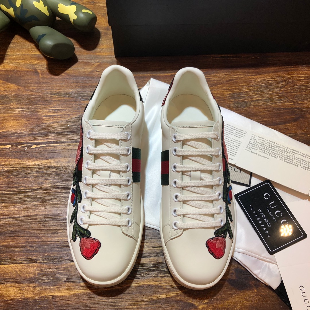 Gucci Ace embroidered sneaker 53 - vstockx