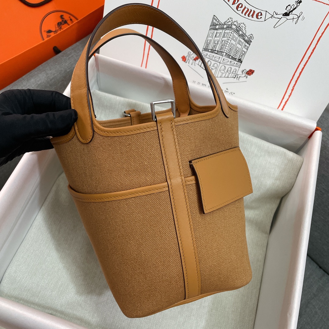 Handbags Hermes cargo picotin size:18 cm - vstockx