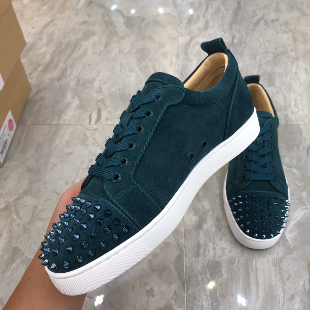 Christian Louboutin Louis Junior Spikes Orlato Flat Sneakers 54 - vstockx