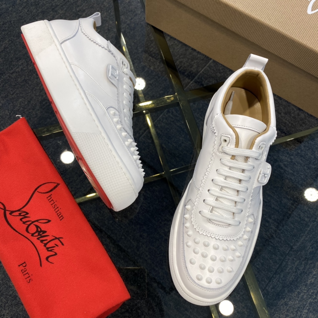 Christian Louboutin Happyrui Spikes Flat Sneakers 2 - vstockx