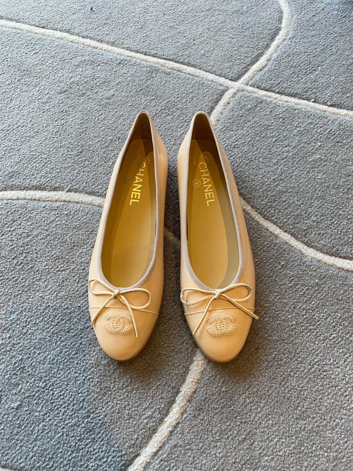 Chanel Ballerinas Fabric & Grosgrain 4 - vstockx