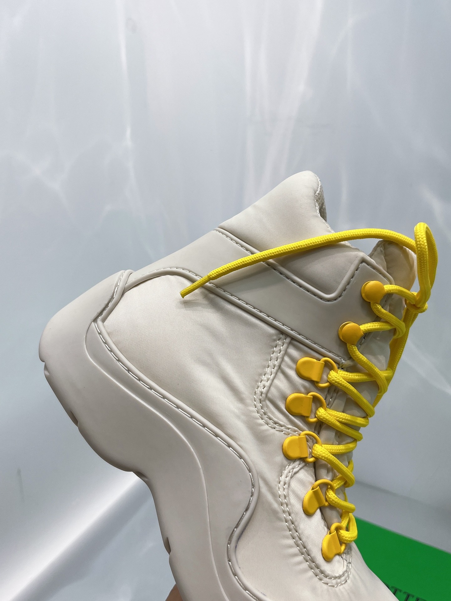 Bottega Veneta Puddle Bomber Lace-up Rubber And Shell Boots 3 - vstockx