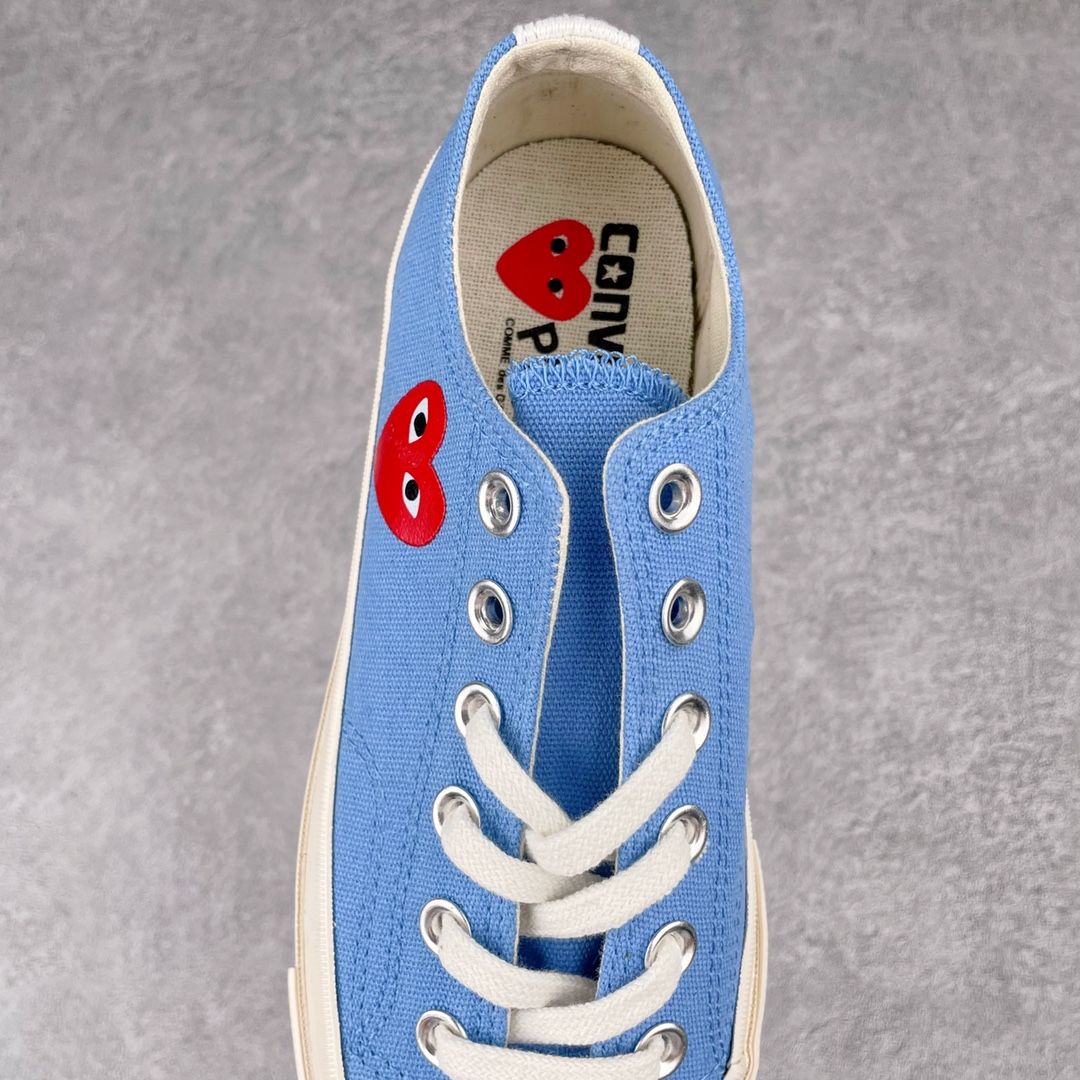 Converse Chuck Taylor All-Star 70s Ox Comme des Garcons Play Bright Blue - vstockx