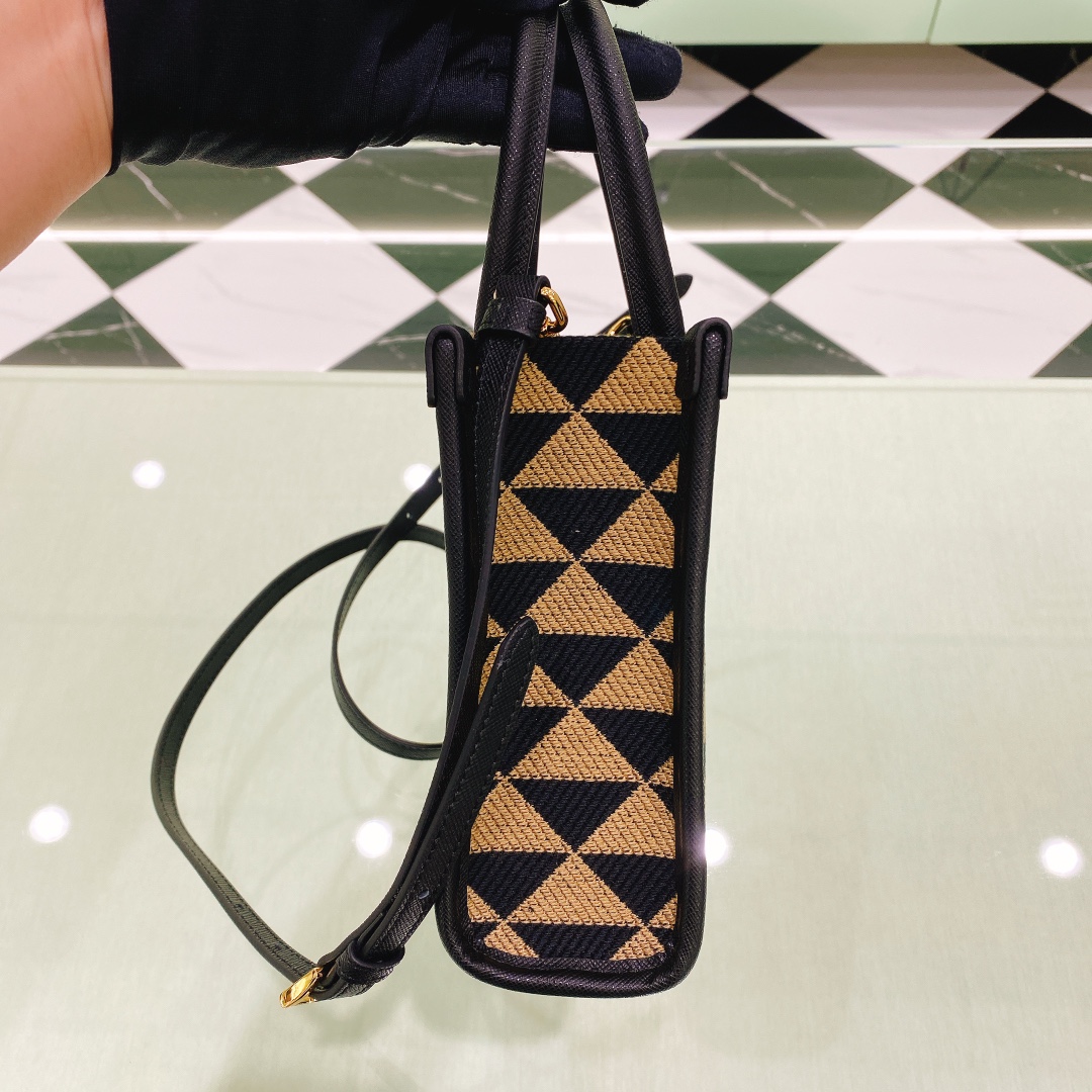 handbags prada 1BA355 size:19*6*17cm - vstockx