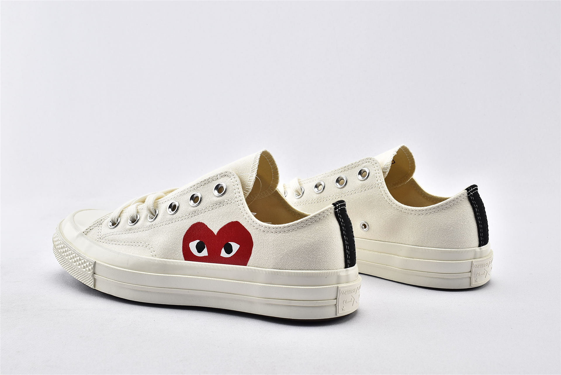 Converse Chuck Taylor All-Star 70s Ox Comme des Garcons PLAY White - vstockx