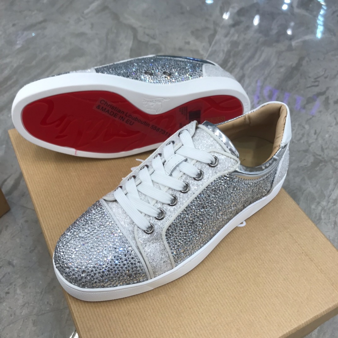 Christian Louboutin Louis Junior Spikes Orlato Flat Sneakers 63 - vstockx