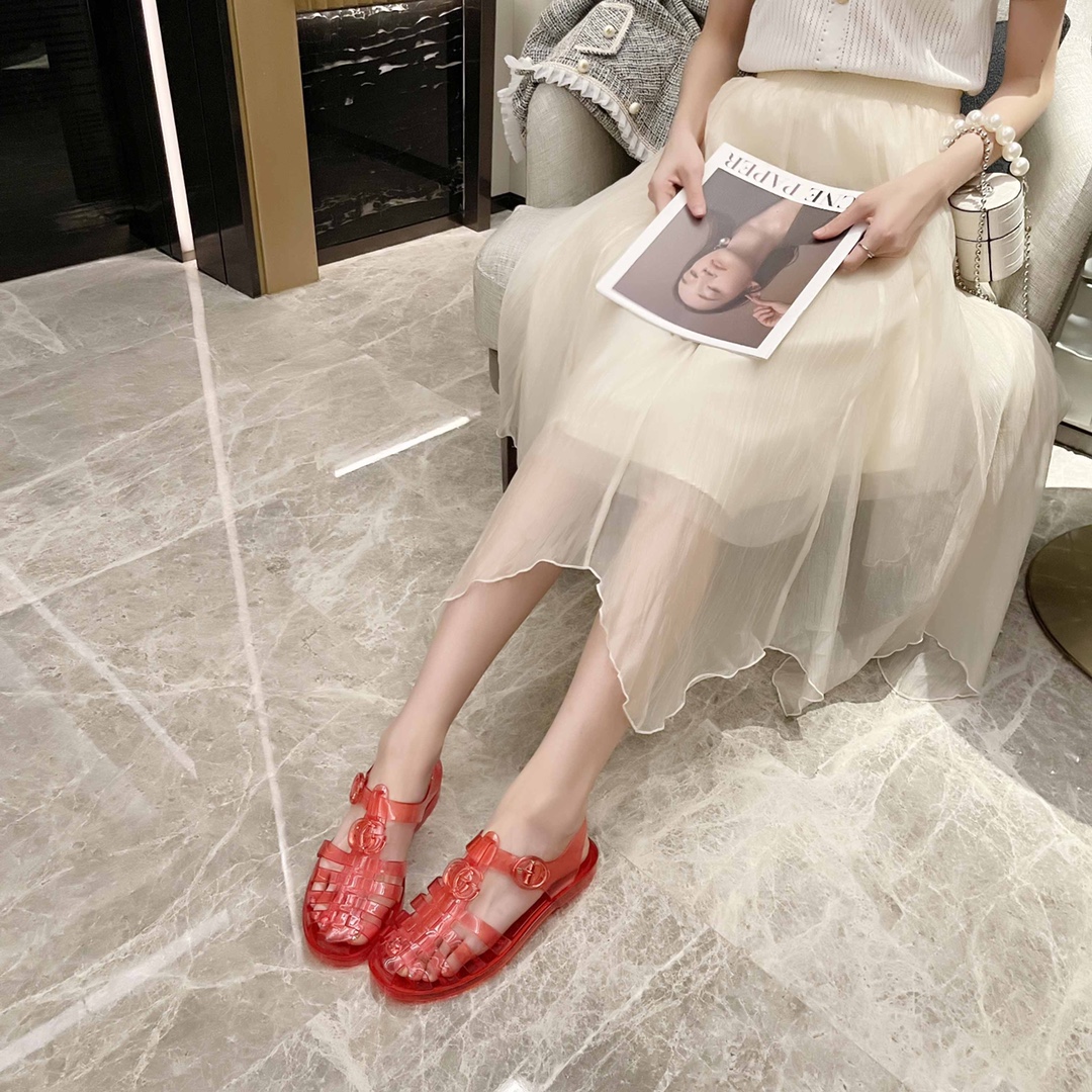 Gucci Women's sandal with Double G Women 11 - vstockx