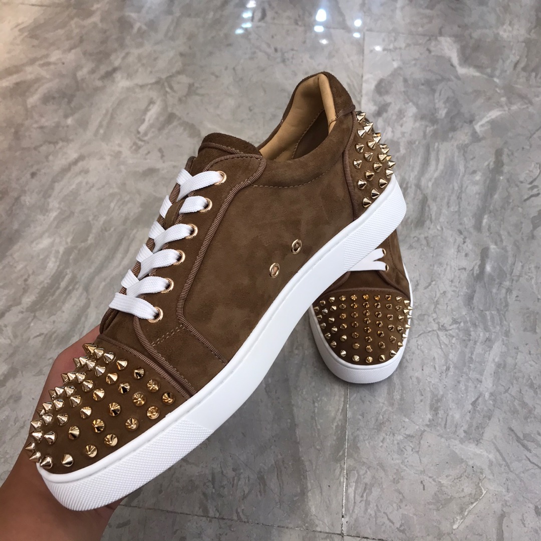 Christian Louboutin Louis Junior Spikes Orlato Flat Sneakers 51 - vstockx