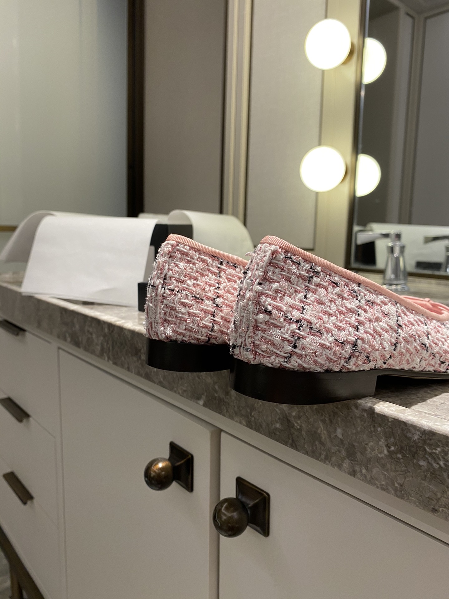 Chanel Ballerinas Fabric & Grosgrain 38 - vstockx