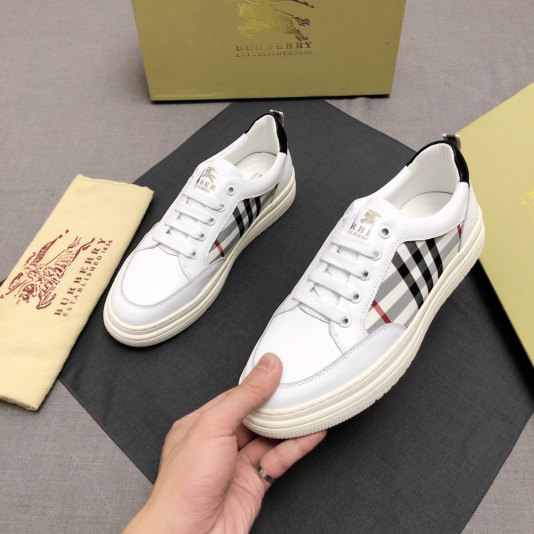 Burberry Perforated Check Sneaker 43 - vstockx