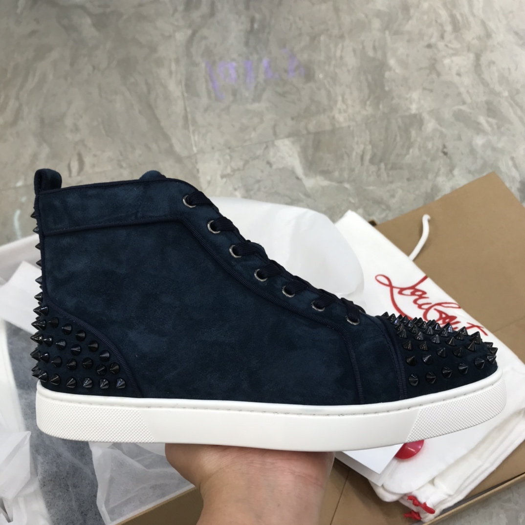 Christian Louboutin Louis Junior Spikes Orlato Flat Sneakers 39 - vstockx