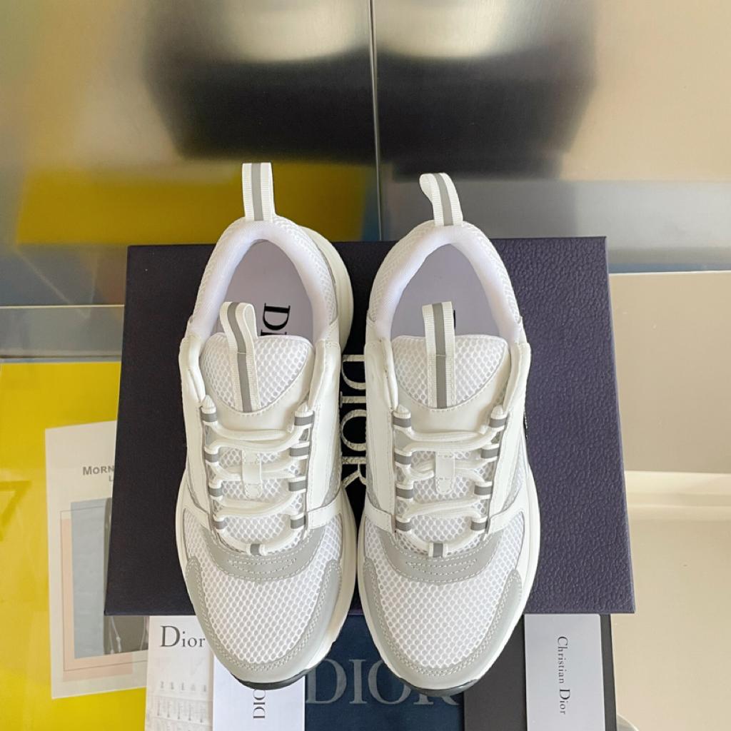 Dior B22 White Silver - vstockx