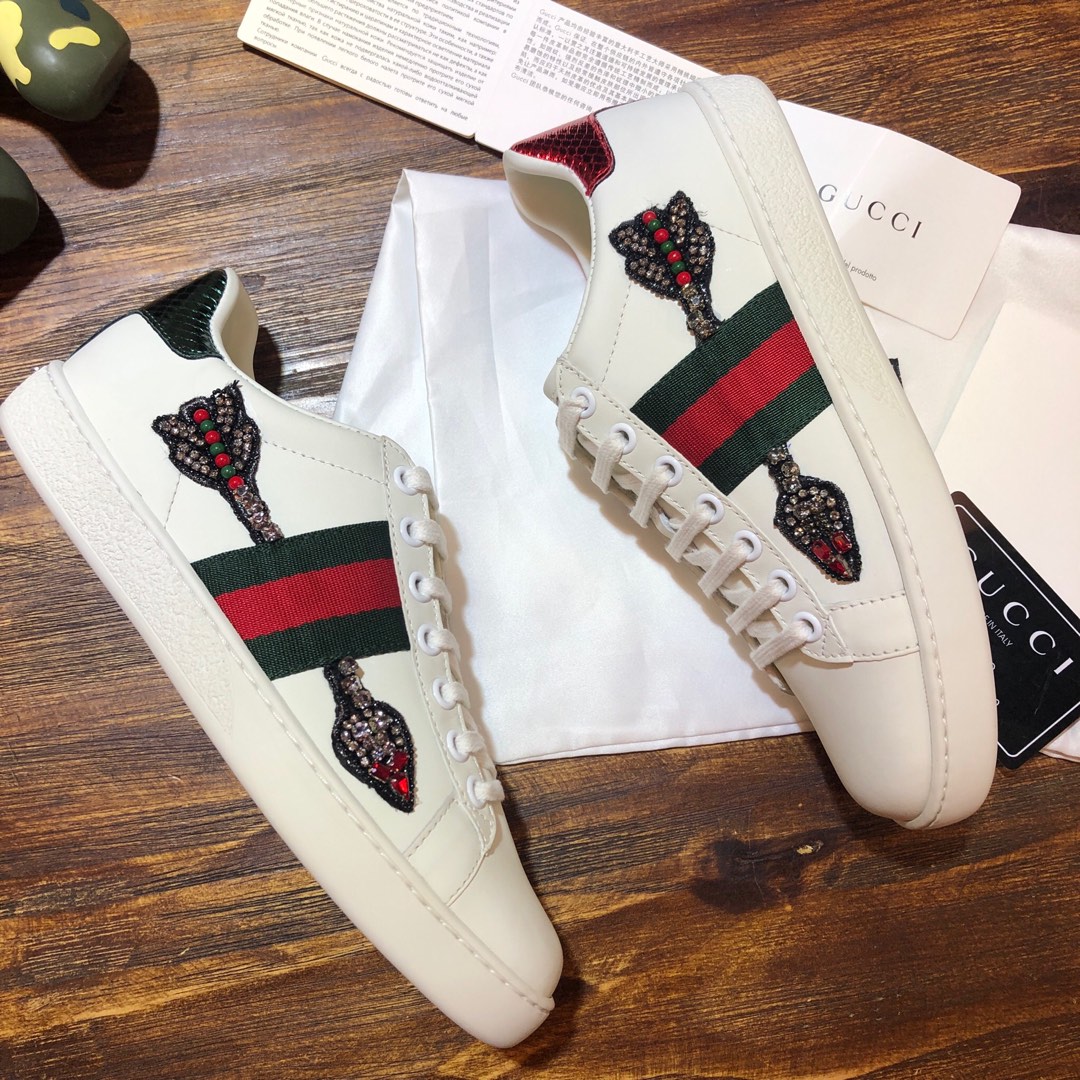 Gucci Ace Embroidered Arrow (W) - vstockx