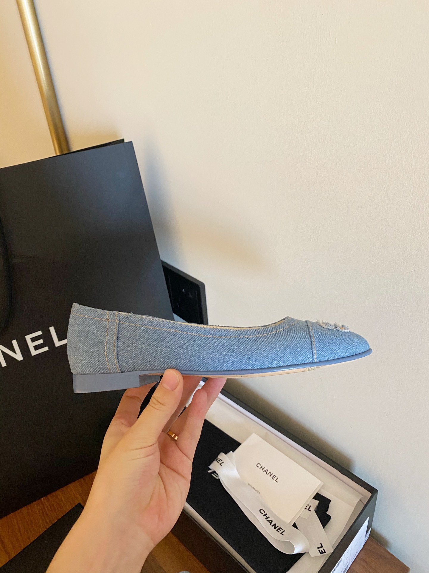 Chanel Ballerinas Fabric & Grosgrain 16 - vstockx