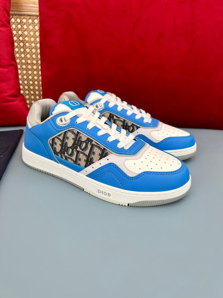 Dior B27 Low Blue Grey White Beige Dior Oblique Jacquard - vstockx