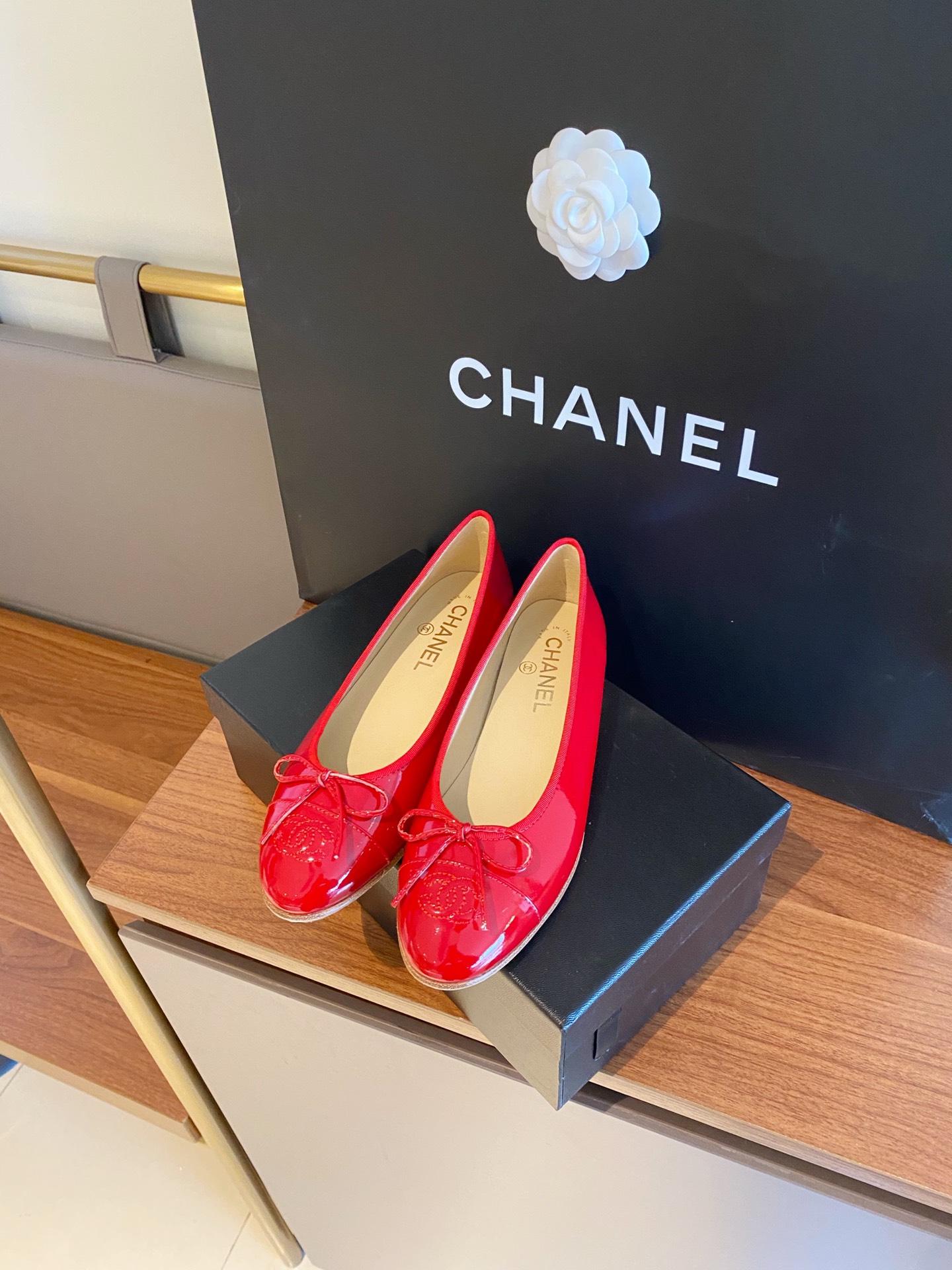 Chanel Ballerinas Fabric & Grosgrain 6 - vstockx