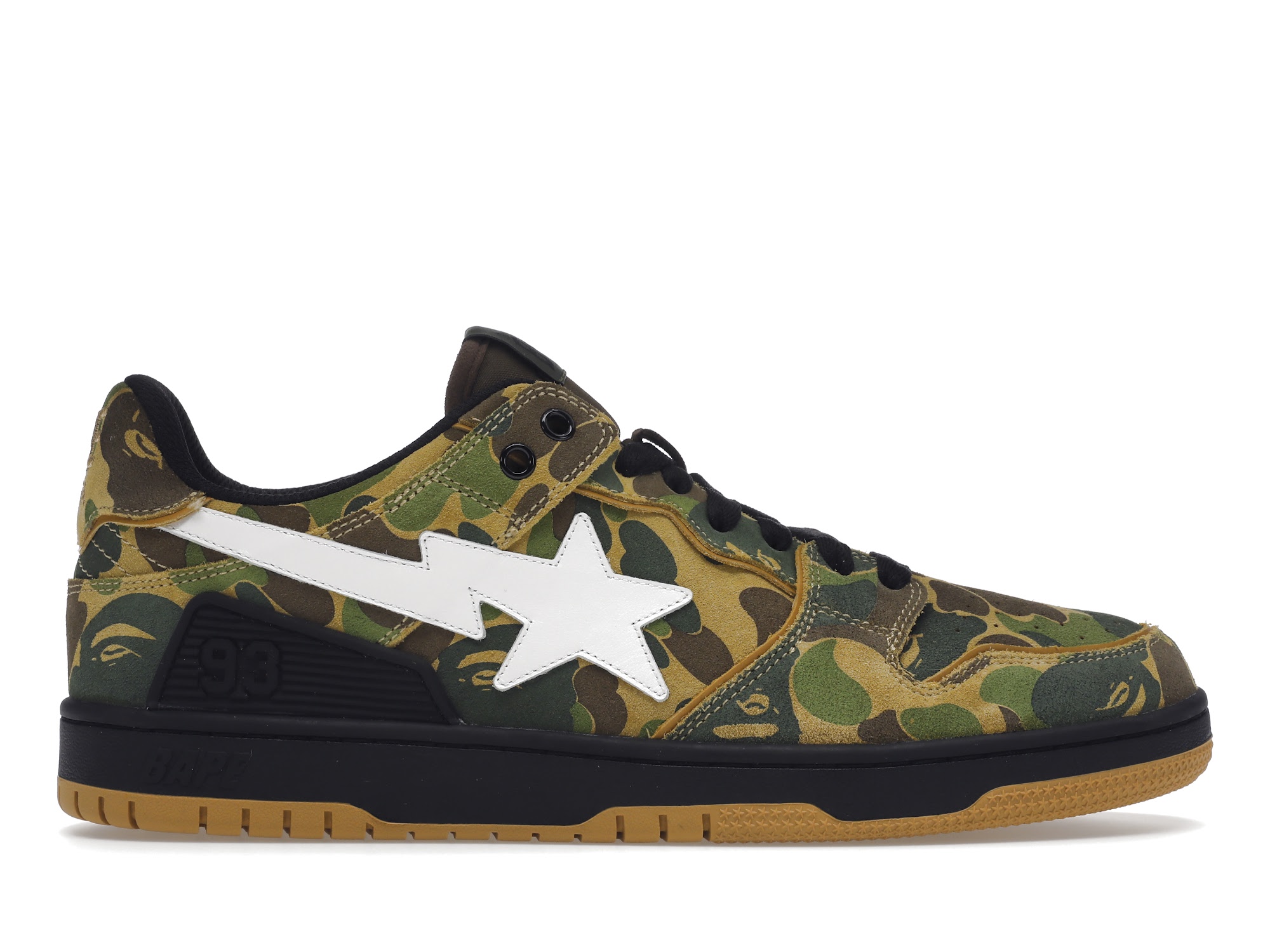 A Bathing Ape Bape SK8 Sta ABC Camo Green - vstockx