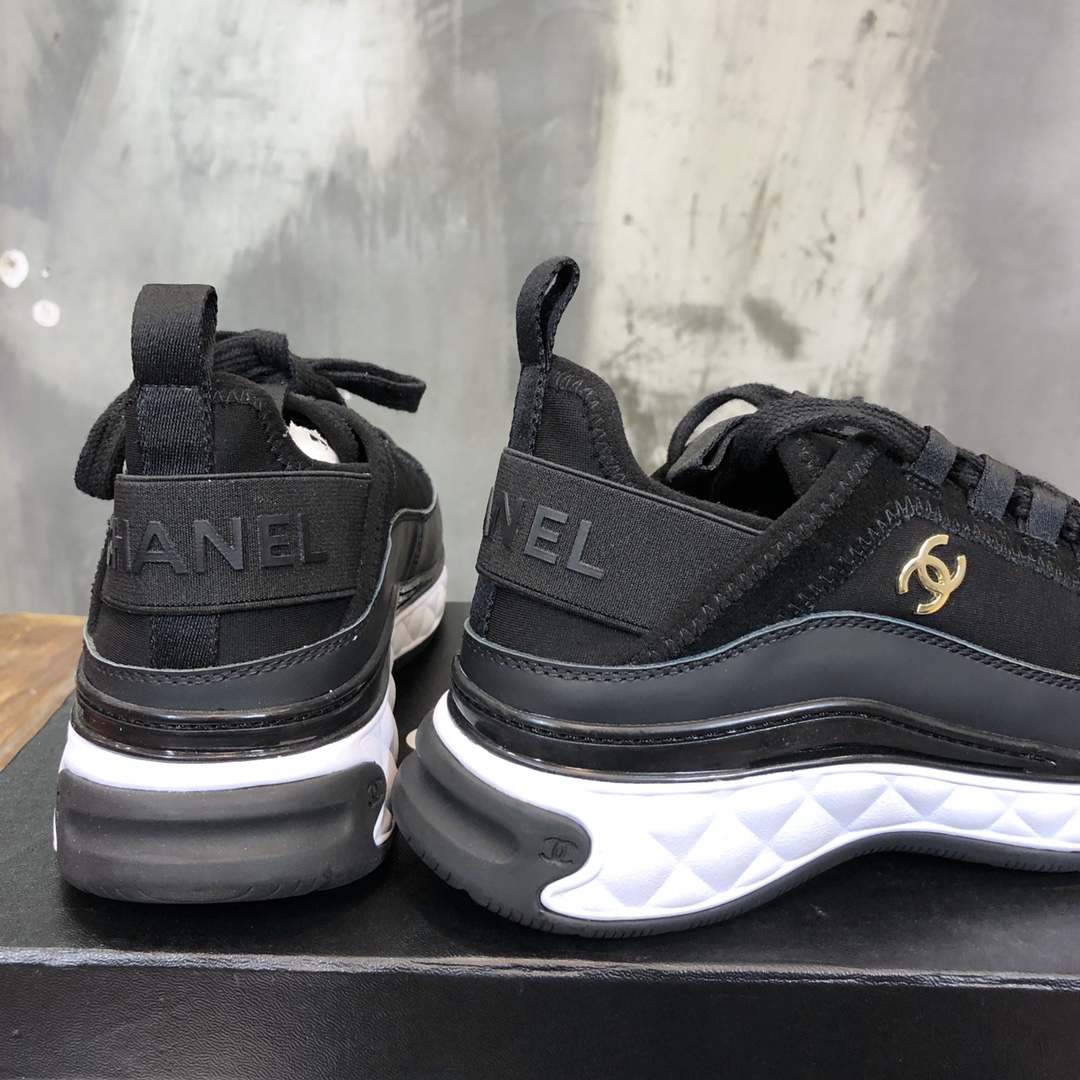 Chanel Fabric & Suede Calfskin Low Top Sneaker 19 - vstockx