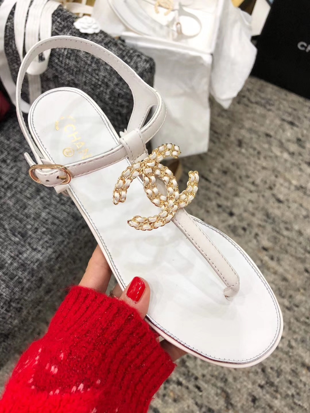 Chanel Slides 43 - vstockx